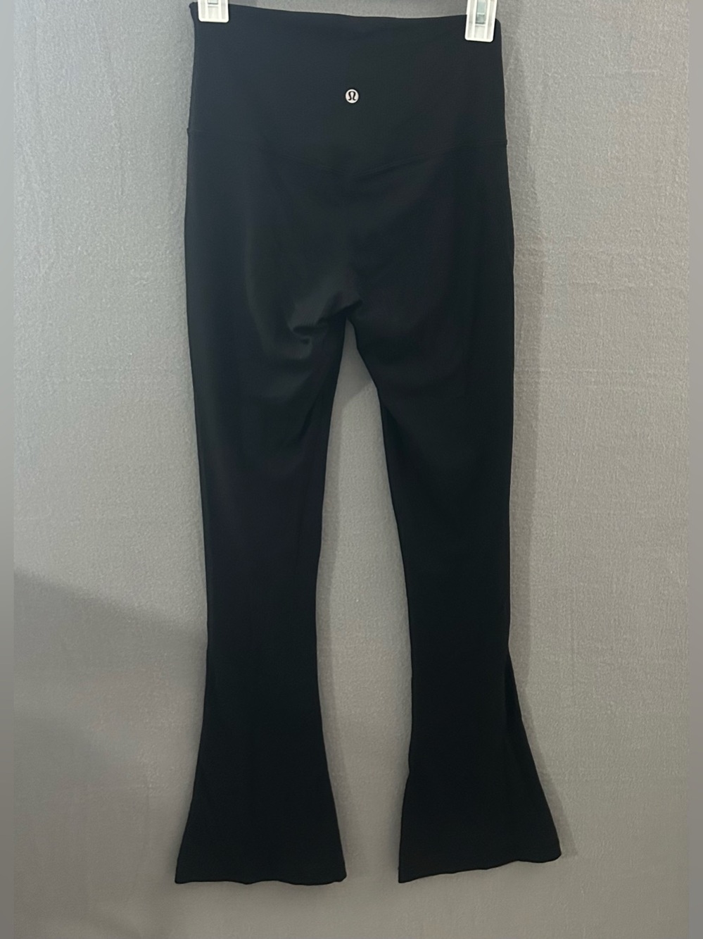 Lululemon Align High-Rise Mini Ribbed Flare Pant 32" inseam Size 6 Black